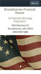 Mobile Screenshot of brookhavenfuneralhome.net